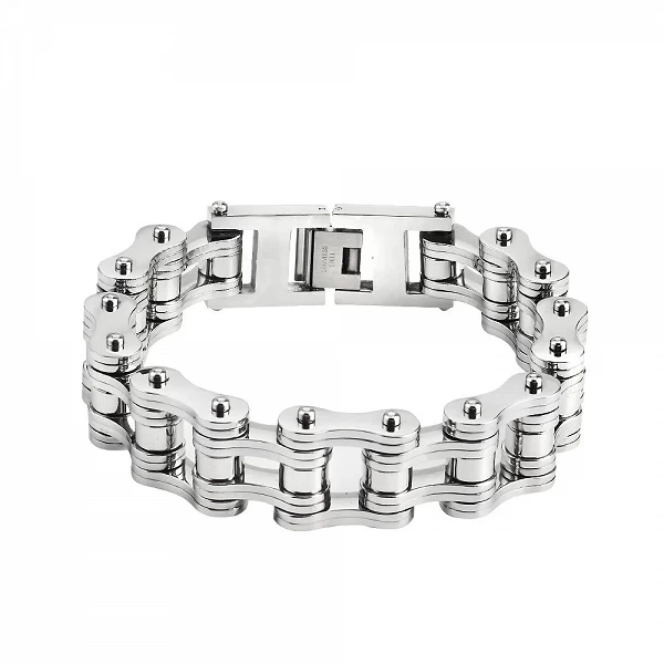 Bracelet acier titane homme femme bijoux argent inoxydable moto personality|16,19 €|OKKO MODE