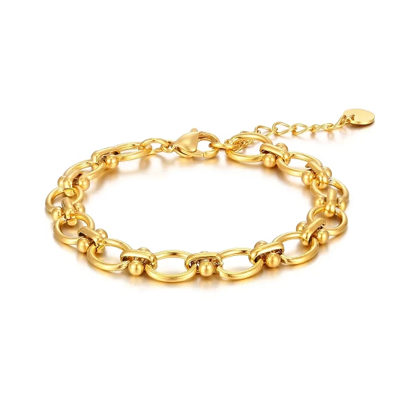 Bracelet Minimaliste en Acier Inoxydable Plaqué Or et Argent, Bijoux Tendance, Cadeau pour Femme|4,00 €|OKKO MODE