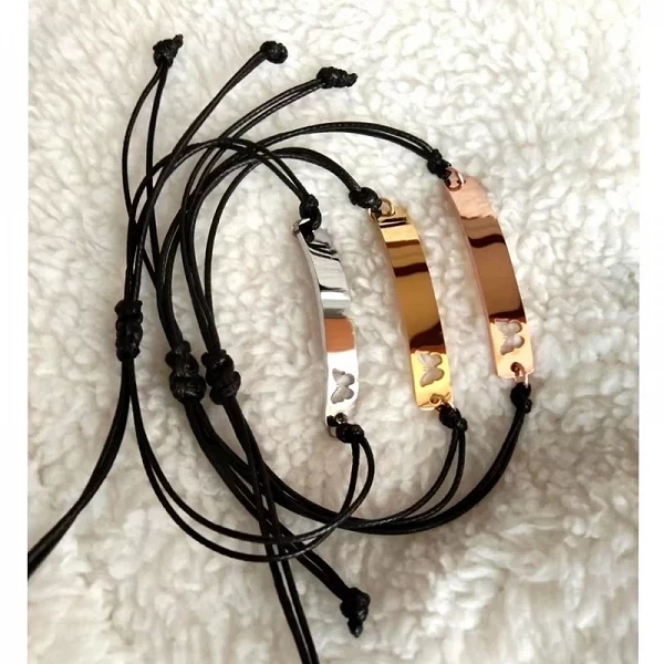 Bracelets réglables en acier inoxydable poli miroir pour femme, breloque à bande, bijoux de Noël et du nouvel an, 10 pièces|14,95 €|OKKO MODE