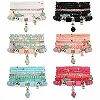 Bracelets de perles empilables bohèmes pour femmes, ensemble de bracelets multicouches commandés, bijoux multicolores|3,01 €|OKKO MODE