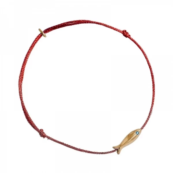 Bracelet poisson réglable pour femme, bijoux ethniques minimalistes faits à la main, ficelle rouge, bleu mignon, cadeau|4,96 €|OKKO MODE