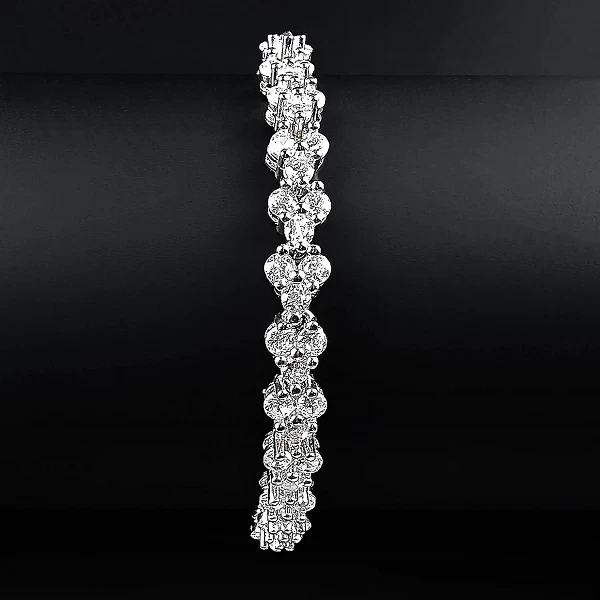 Bracelet de luxe en argent pour femme, 18cm, cadeau de mariage, bijoux à portée de main, amour, nouveau, 2024, S5457|1,00 €|OKKO MODE