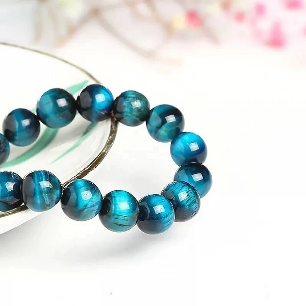 Bracelets Bouddha Œil de Tigre Bleu Homme Femme Pierre Naturelle|5,04 €|OKKO MODE