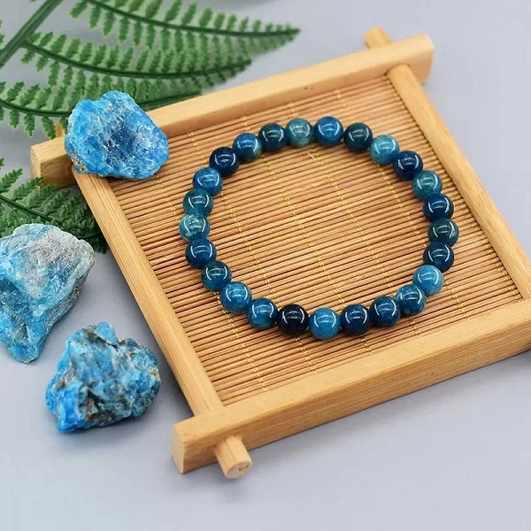 Bracelets perles Reiki bleu ATen unisexe, pierre naturelle passionnée, bijoux de guérison|3,59 €|OKKO MODE