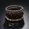 Bracelets perles bouddha multicouches hommes style rétro bois ajustable |4,49 €|OKKO MODE