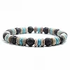 Bracelet en bois vintage pour homme, pierre d'obsidienne de lave naturelle, bijoux de prière méditation yoga Canade|4,00 €|OKKO MODE