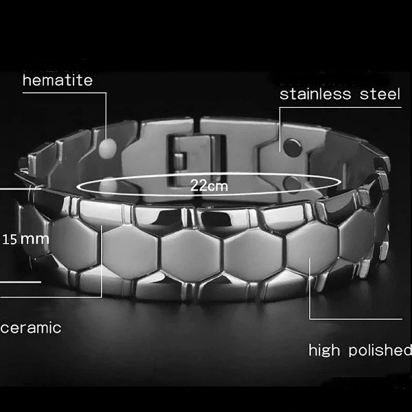 Bracelet à breloques tordu arthly pour hommes, bracelet d'énergie de santé, magnétique exquis, aimants de thérapie de puissance,|3,59 €|OKKO MODE