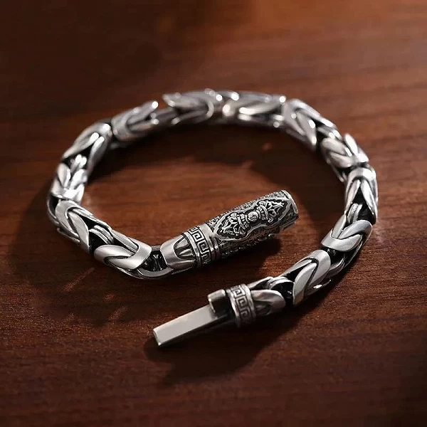 Bracelet rétro tissé à la main pour homme, bijoux de sécurité, carillon, hip-hop, niche, thaïlandais, nouveau|7,98 €|OKKO MODE