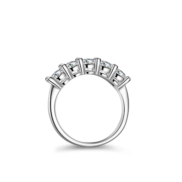 Bague de mariage Moissanite pour femme, argent 925D, document 4mm, bague de mariée, luxe et grand style, chaîne de mode|21,47 €|OKKO MODE