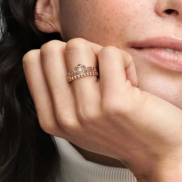 Bague de fiançailles en argent 925 pour femme, or rose et citrofraîchement Love Coussins|4,68 €|OKKO MODE