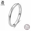 Bagues empilables en argent regardé 925 pour femme, bague de mariage, bijoux hautement polis, cadeau de la fête|13,49 €|OKKO MODE