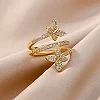 Bague papillon en acier inoxydable pour femme, bijoux esthétiques, cubique, contre-indiqué, luxe, couples|2,96 €|OKKO MODE