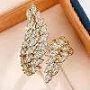 Bagues Ailes Esthétiques pour Femmes, Argent Clip CZ, Ouverture de Document, Réglable, Polyvalent, Bijoux, Luxe|4,00 €|OKKO MODE