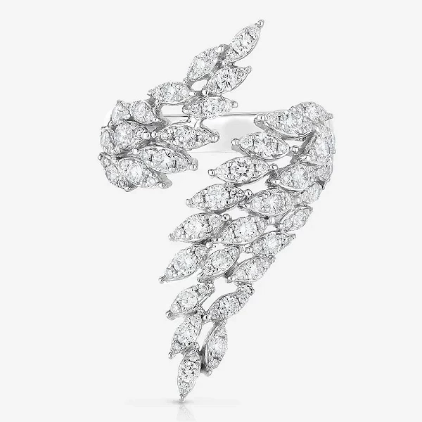 Bagues Ailes Esthétiques pour Femmes, Argent Clip CZ, Ouverture de Document, Réglable, Polyvalent, Bijoux, Luxe|4,00 €|OKKO MODE