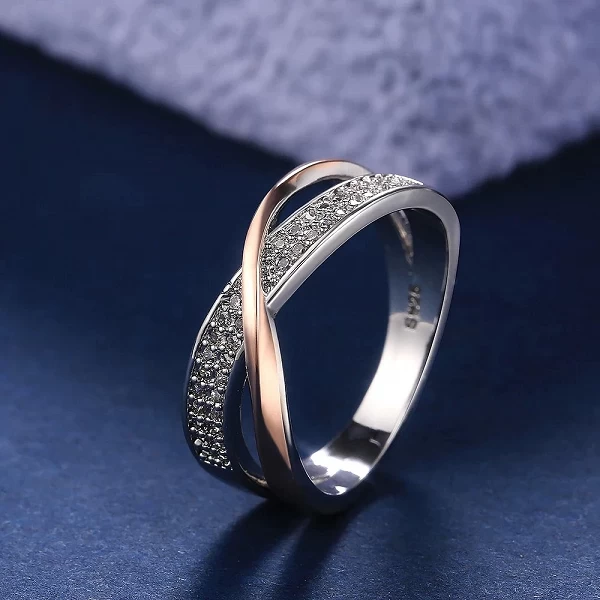 Bague croix simple et délicate pour femme, bijoux d'amour, cadeau de la Saint-Valentin|2,96 €|OKKO MODE