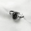 Bague agate noire senior, tempérament et mode|2,96 €|OKKO MODE