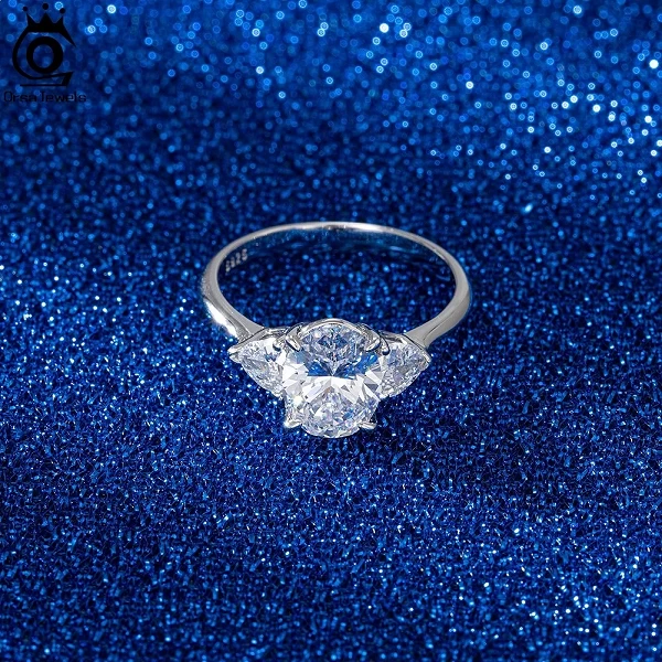 Bague Halo Ronde en Faux Diamant pour Femme, Argent Sterling 925 Premium|19,03 €|OKKO MODE