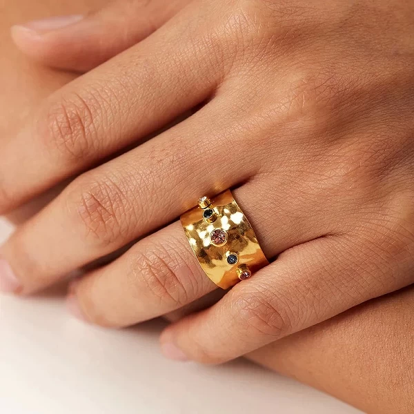 Bague vintage en cristal coloré pour femmes, bijoux de fête de mariage, accessoires de mode élégants, contre-indiqué|2,96 €|OKKO MODE