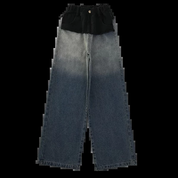 Jean denim nickel é pour adolescentes, pantalon à jambes larges, pour enfants de 8, 10, 12 et 14 ans, vêtements pour jeunes, col|27,84 €|OKKO MODE