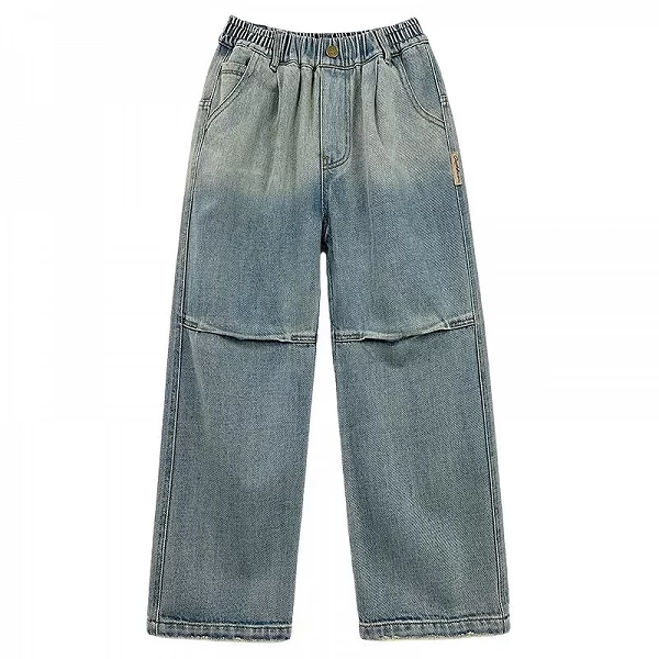 Jeans bleus à taille élastique pour garçons, pantalons en denim pour enfants, vêtements pour enfants, décontracté, fjdj, 5, 6, 7|14,95 €|OKKO MODE