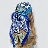 Foulard carré en soie pour femmes, bandeau 90x90cm, imprimé, pour le cou, le bureau, les cheveux, la main, Bandana, couvre-chef|3,59 €|OKKO MODE