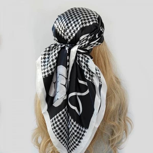 Petit Foulard Doux et Rond pour Femme, 90x90cm|3,59 €|OKKO MODE