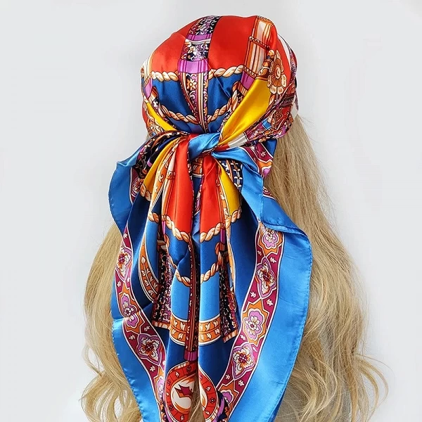 Petit Foulard Doux et Rond pour Femme, 90x90cm|3,59 €|OKKO MODE