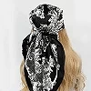 Foulard en satin imprimé pour femmes musulmanes, hijab carré, bandeau de sauna élégant, bandana design de marque|3,59 €|OKKO MODE