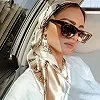 Foulards en soie pour femmes, marque de luxe, mode d'été, Foulard de tête/Cheveux 90x90cm Hijab Bandana Cheveux Foulard Femme 90|4,49 €|OKKO MODE