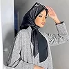 Foulard de Tête en Satin pour Femme, Carré, 90x90cm, Solide, Bandana, Cheveux, Hijab|4,00 €|OKKO MODE