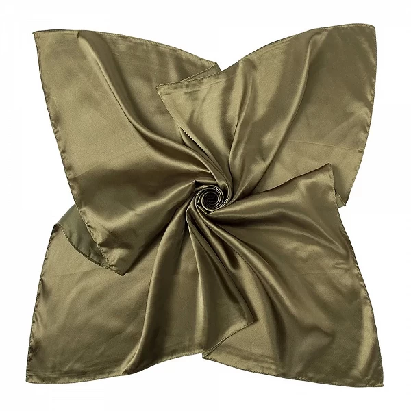 Foulard de Tête en Satin pour Femme, Carré, 90x90cm, Solide, Bandana, Cheveux, Hijab|4,00 €|OKKO MODE