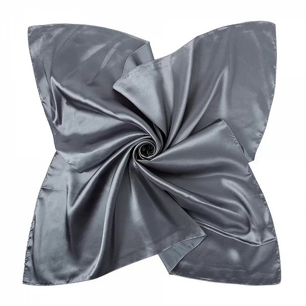 Foulard de Tête en Satin pour Femme, Carré, 90x90cm, Solide, Bandana, Cheveux, Hijab|4,00 €|OKKO MODE