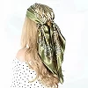 Foulard de tête en soie pour femmes, luxueux, en Satin, paréo, carré, Bandana, 90x90|9,89 €|OKKO MODE