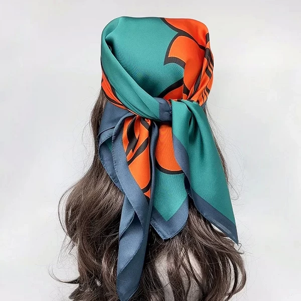 InjSquare-Foulard de marque de luxe pour femmes, écharpe pour le cou et les cheveux, bandeau de plage, hijab, foulard, bandeaux |4,00 €|OKKO MODE