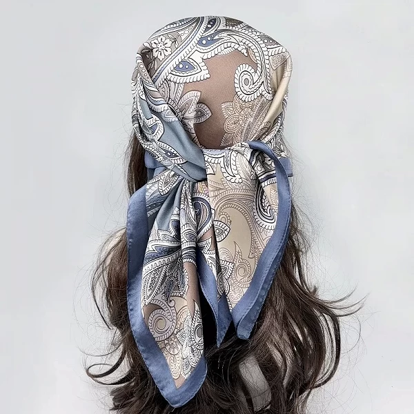 InjSquare-Foulard de marque de luxe pour femmes, écharpe pour le cou et les cheveux, bandeau de plage, hijab, foulard, bandeaux |4,00 €|OKKO MODE