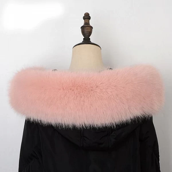 Châle en fausse fourrure de renard pour femme, col en fourrure, capuche, décor en fourrure, fausse fourrure, parkas, manteau d'h|16,11 €|OKKO MODE