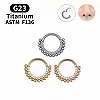 Boucles d'Oreilles en Titane et Or G23, Bijoux de Piercing, Septum, ClUnicef, Tragus, Cartilage, Helix, 16G|5,39 €|OKKO MODE