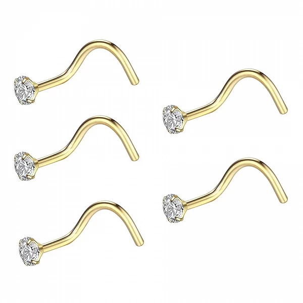 Zcompresses-Prong en titane de qualité implantaire sur le piercing de goujon antarctique, matiques de vis antarctique, boucle d'|8,09 €|OKKO MODE