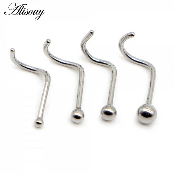 Alisouy – petites boucles d'oreilles en forme de boule, Piercing, clous d'oreilles, 1.5mm, 20G, en acier inoxydable chirurgical,|1,79 €|OKKO MODE