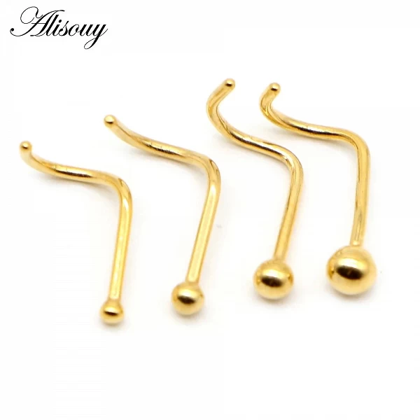 Alisouy – petites boucles d'oreilles en forme de boule, Piercing, clous d'oreilles, 1.5mm, 20G, en acier inoxydable chirurgical,|1,79 €|OKKO MODE