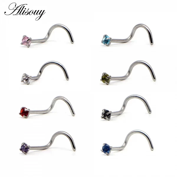 Alisouy-Générateur de Piercing en Acier en Forme de S pour Bijoux de Corps, Anneau Antarctique, 2mm, 20g, 1 Pièce|2,69 €|OKKO MODE