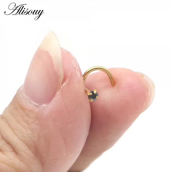 Alisouy-Générateur de Piercing en Acier en Forme de S pour Bijoux de Corps, Anneau Antarctique, 2mm, 20g, 1 Pièce|2,69 €|OKKO MODE