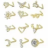 Bijoux de piercing en acier inoxydable pour femme, goujon en or pour document L, anneau antarctique, haltère en cristal, couronn|4,49 €|OKKO MODE