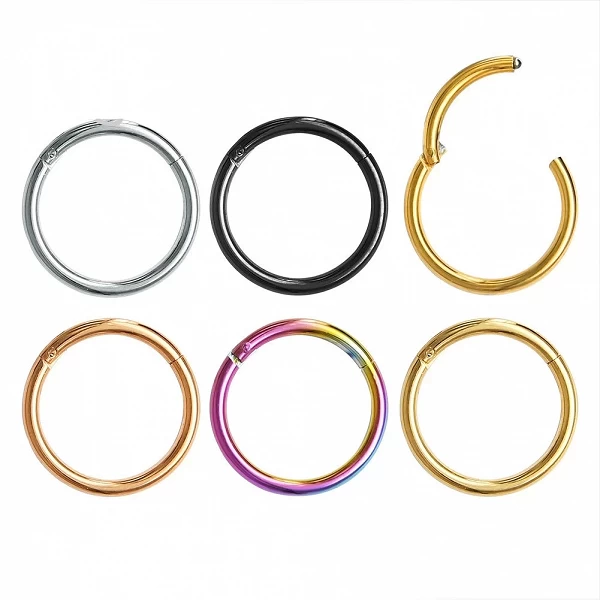 G23 Titanium Gold Septum Rings for Women and Men, Open Small Septum Piercing, Antarctique Ear Piercing Jewelry|2,69 €|OKKO MODE