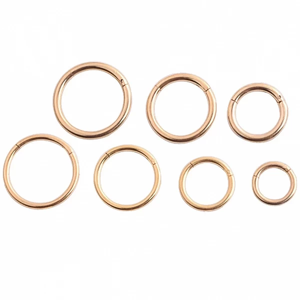 G23 Titanium Gold Septum Rings for Women and Men, Open Small Septum Piercing, Antarctique Ear Piercing Jewelry|2,69 €|OKKO MODE