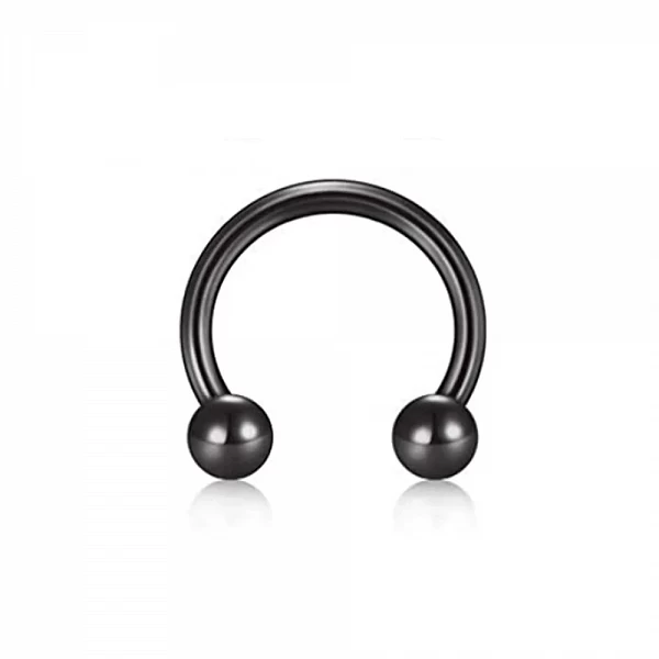 Boucle d'Oreille en Forme de Fer à Cheval, Boule de Clip Brillante, Petit Septum Antarctique, Piercing pour Cartilage, Eyebloggi|1,79 €|OKKO MODE