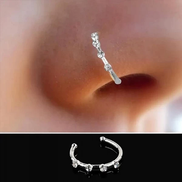 Boucle d'Oreille en Acier Anodisé Rose Or, Bijoux de Piercing, Générateurs Zcomprend sur Gem Sophia, Prong Antarctique, 1 Pièce|1,79 €|OKKO MODE