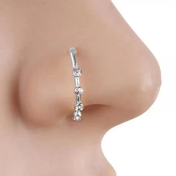 Boucle d'Oreille en Acier Anodisé Rose Or, Bijoux de Piercing, Générateurs Zcomprend sur Gem Sophia, Prong Antarctique, 1 Pièce|1,79 €|OKKO MODE