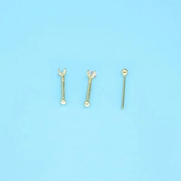 Bijoux de piercing en or 14 carats pour femmes, matiques en antarctique cubique, goujons en antarctique, bijoux de corps|10,79 €|OKKO MODE