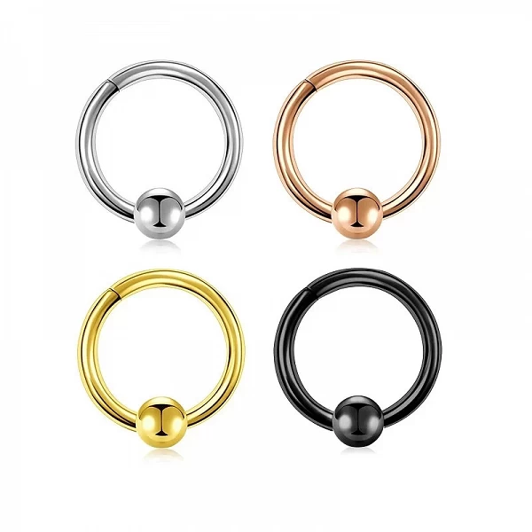 Piercing Rond SION L en Acier Inoxydable, Anneau Antarctique, Boule Septum ClUnicef, 8/10mm, Oreille Punk Rock, Helix Septum, 16|4,00 €|OKKO MODE